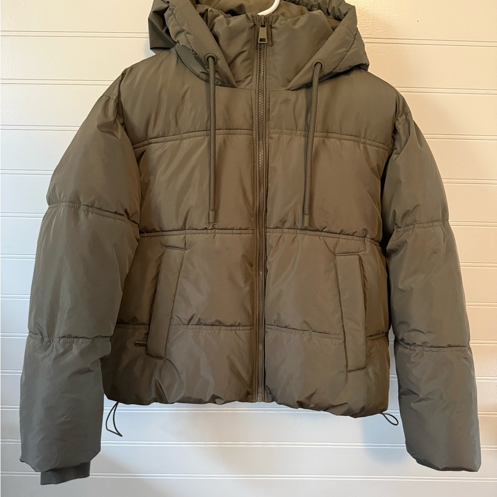 Zara crop puffer womens XS
